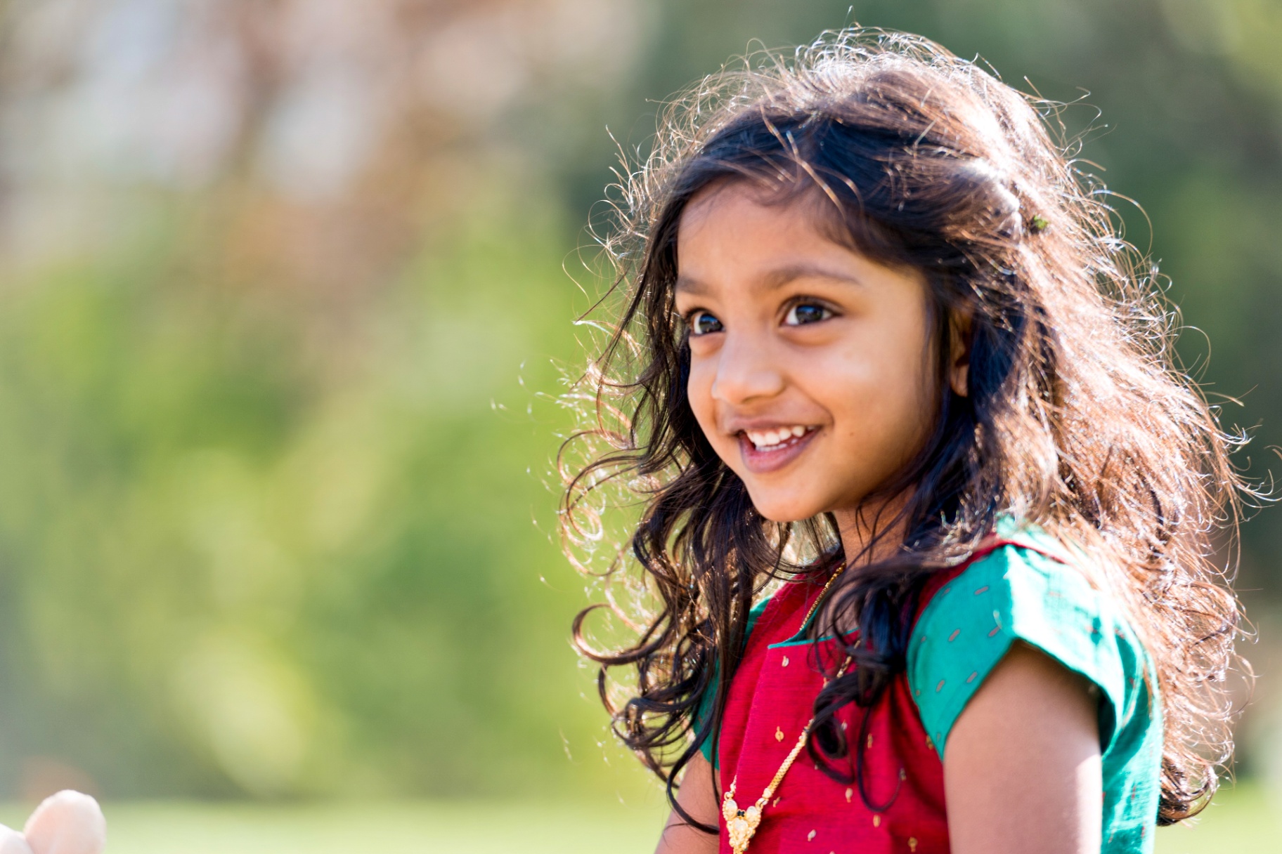 Young portrait, sunlit