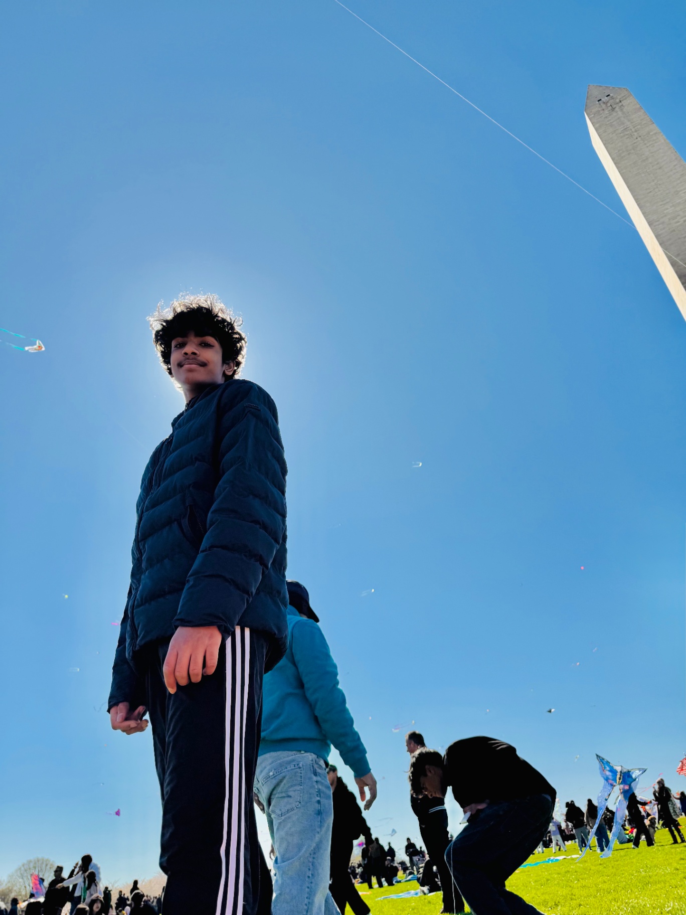 Boy at the Washington Monument